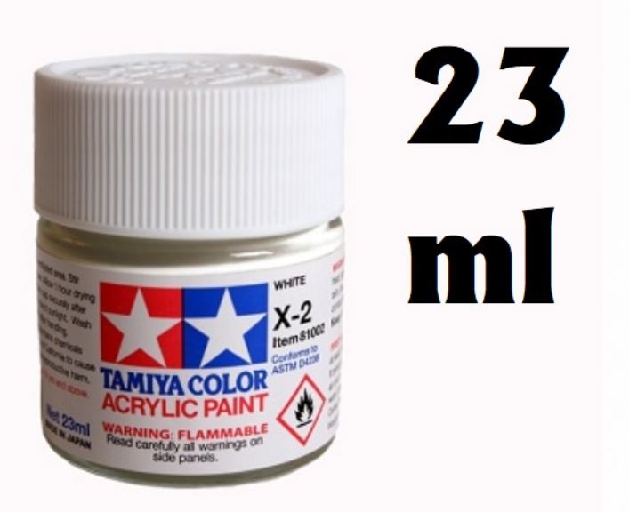 Colore acrilico grande X-2 bianco 1pz da 23ml lucido - TAM81002-1PZ