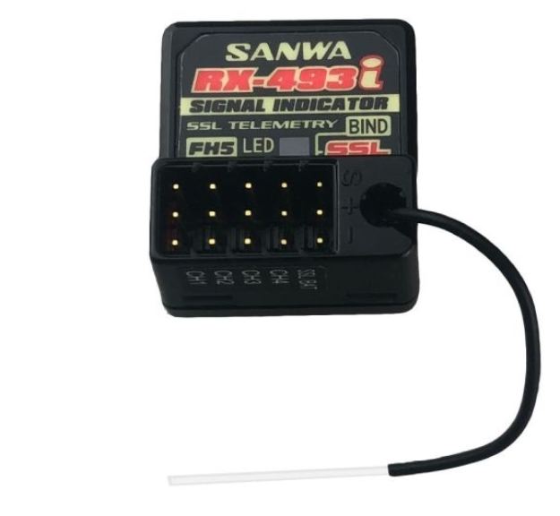 Radio Sanwa MT-R 4ch con ricevente RX-493i MTR - SCO101A32773A - immagine 3