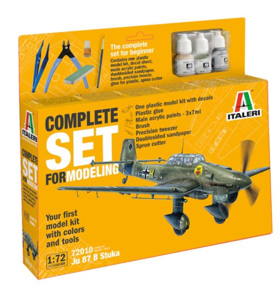 Junker JU 87B Stuka 1/72 Starter kit completo per principianti - ITA72010