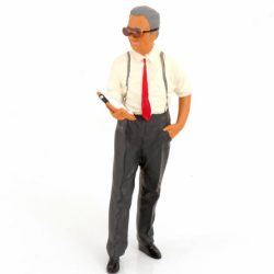 Figura Enzo Ferrari 1/18  con blocco degli appunti - MODKKFIG017