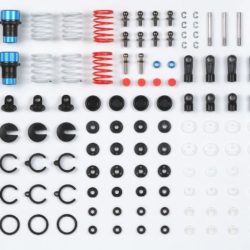 Ammortizzatori 4pz in alluminio MB01 anche per TT02 TT01 M07 M05 - TAM54000