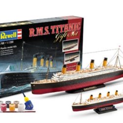 2 MODELLI TITANIC 1/700 1/1200 CON COLLA COLORI E PENNELLO - REV5727