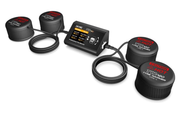 Scaldagomme 2026 TWneo 1/10 con coppette in slicone Tire Warmer – RBTSK60015701