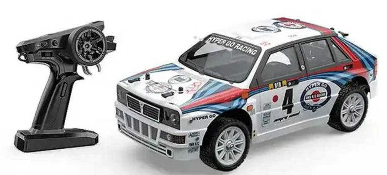 Lancia Delta brushless 4wd 1/14 con gyro e telaio metallo MJX Hyper Go - RADHY14302