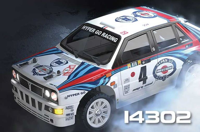 Lancia Delta brushless 4wd 1/14 con gyro e telaio metallo MJX Hyper Go - RADHY14302 - immagine 6