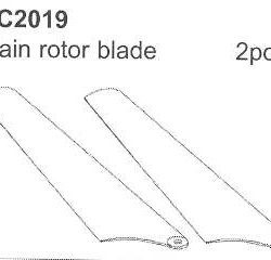 PALE ROTORE   MINICOPTER V1 V2 IN PLASTICA - SUPRC2019