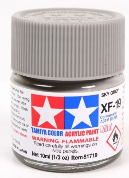 Colore acrilico XF-19 Sky Grey 6pz da 10ml opaco - TAM81719