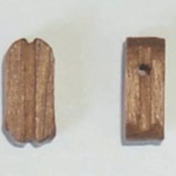 BOZZELLO IN NOCE AD 1 FORO 3mm 1 CONFEZIONE DA 10pz - M37000