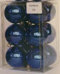 CUBO SFERE 70mm BLU       12pz PLASTICA - YSCU70012B