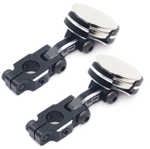 SUPPORTI CARROZZERIA MAGNETICI NERI REGOLABILI IN ERGAL 2pz - GPEDYA-0531BK