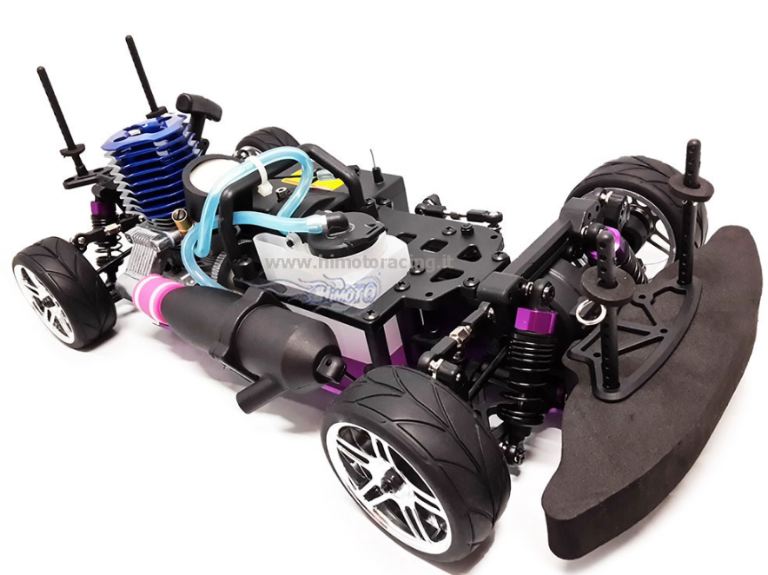 auto touring a scoppio 1/10 cambio a 2 marce motore a strappo 3cc - REVHI9102 - immagine 4