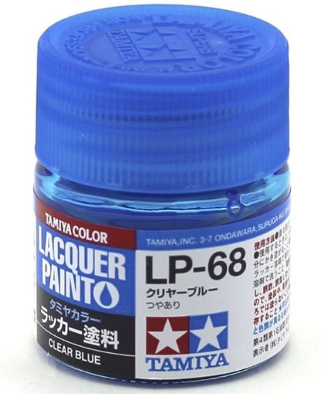 LP-68 blu trasparente 1pz bottiglietta colore a smalto - TAM82168-1PZ