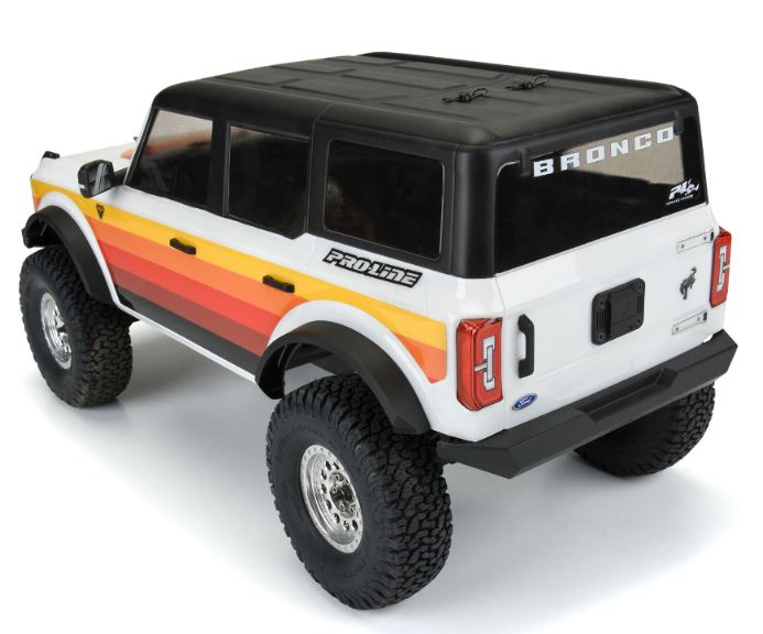 Carrozzeria Ford Bronco 2021 313mm 1/10 per scaler trasparente - PRO3570-00 - immagine 3