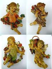 ANGELI 4 STAGIONI 17cm     1pz TIPO LEGNO - FON865-8TL