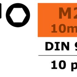 VITI TESTA ESAGONALE    2x10mm 10pz IN ACCIAIO - SUGF-0100-002