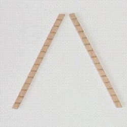 Scaletta da montare in noce 1pz - M32000