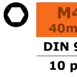 Viti testa a brugola 4x40mm 10pz in acciaio - SUGF-0100-032