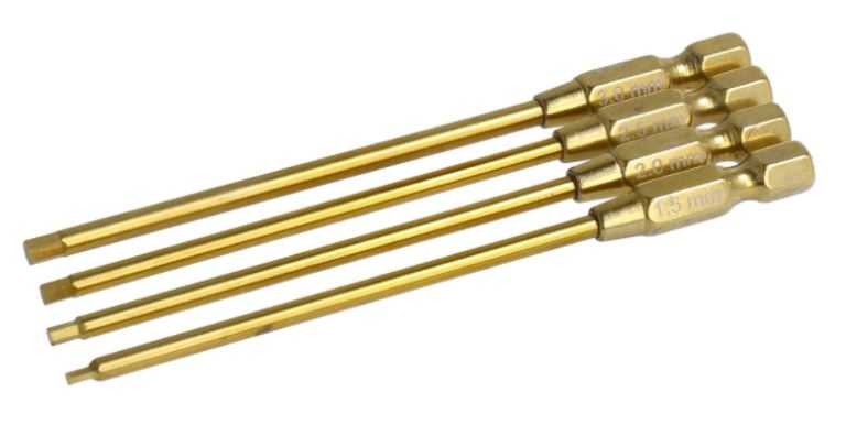 Set chiavi a brugola per avvitatori 1,5/2,0/2,5/3,0mmi - RBT-RA50327