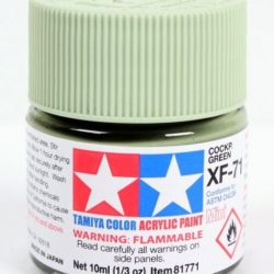 Colore acrilico XF-71 Cockpit Green 6pz da 10ml  opaco - TAM81771