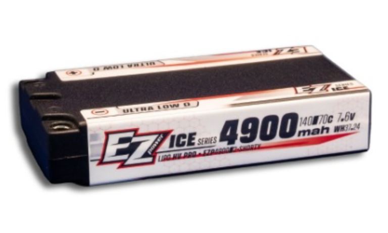 LiPo Shorty 2s 7,4v 4900 ULCG 140/70C ice series 179gr 95,5×46,5×19,5mm – TXXEZP4900-2S