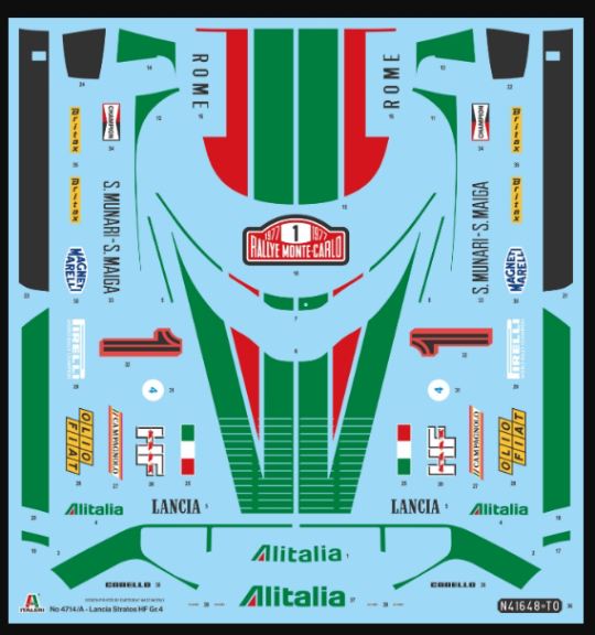 Lancia Stratos HF Gr.4 Montecarlo 1977 1/12 - ITA4714 - immagine 7