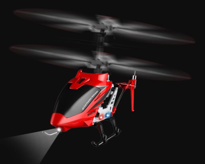 Elicottero S107G rosso coassiale con sensore barometrico - SYMS107H-RED - immagine 9