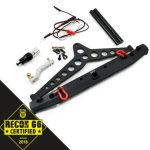 Paraurti posteriore alluminio con LED e gancio per SCX10 II e TRX-4 - GPEDYA-0549