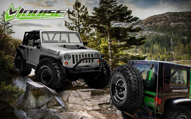 Gomme + cerchi neri 1.9 CR-Ardent 121mm 2pz 1/10 per crawler - SULR-T3232VB - immagine 3