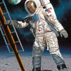 Apollo 11 Astronauta sulla luna 1/8 50 Years Moon Landing - REV3702