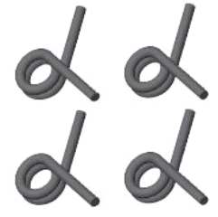 MOLLE FRIZIONE STANDARD  MTA50 DA 1,0mm 4pz - THUPN1811