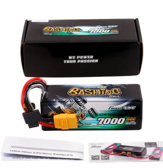 LiPo 4s 14,8v 7000mAh 60C XT90 Gens Ace G-Tech - GEN704S60X9GT - immagine 5