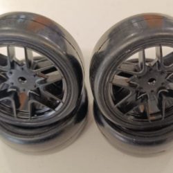 Gomme slick Cerchio GT Nero shore36 4pz 1/10 ideali per asfalto bracing - PICBR-EP36BLK