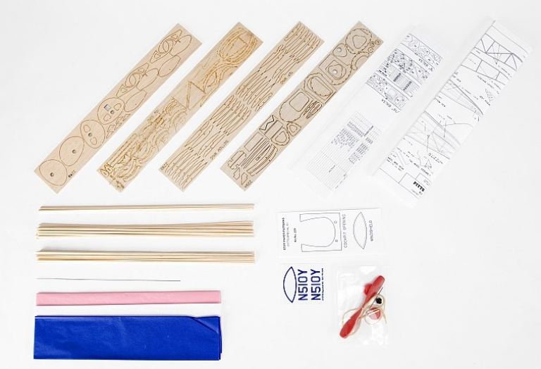 Dumas Pitts Special S1 457mm balsa kit ad elastico - PEL4SK0229 - immagine 6