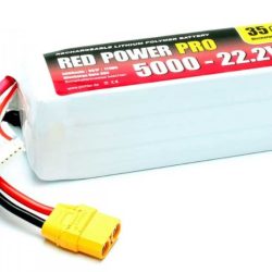 LiPo RED POWER PRO 6s 22,2v 5000mAh 35C XT90 630gr 111Wh - PCH19127