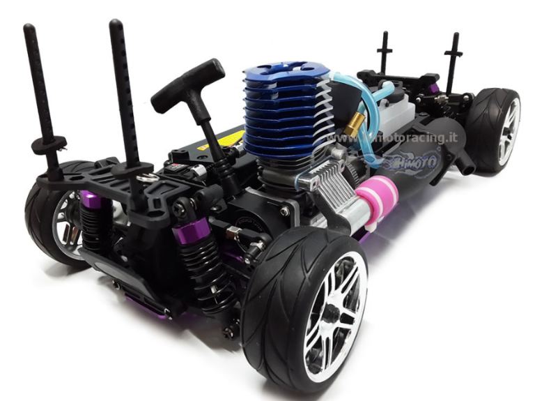 auto touring a scoppio 1/10 cambio a 2 marce motore a strappo 3cc - REVHI9102 - immagine 5