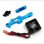 MB01 Tamiya Supporto telaio blu in ergal e ventola Tornado anche x BT01 - GPEDTAMB-015B