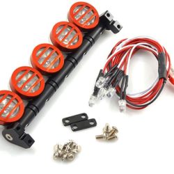 Barra luci con 5 led x scaler 1/10 in alluminio rosse - GPEDYA-0370RD