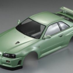 CARROZZERIA SKYLINE VERDE 1/10 190mm NISSAN VERNICIATA - RBT-KB48646