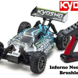 Inferno Neo 4.0 bianca 1/8 Brushless EP oltre 105km/h - KYO34118T2