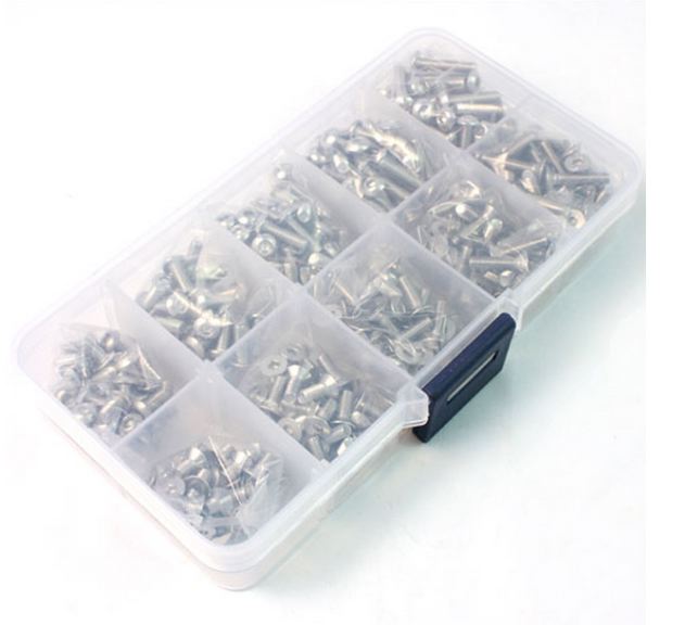 Set viti in acciaio inox M3 400pz con pratica scatolina - GPEDSSS-400