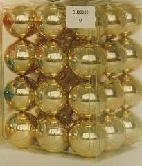 CUBO SFERE 60mm ORO       36pz PLASTICA - YSCU6036O