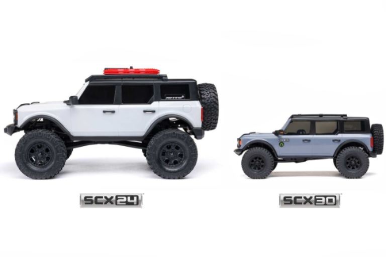 SCX30 Ford Bronco blu 1/30 4x4 Brushed Rock Crawler - HORAXI-2048T1 - immagine 3