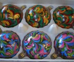 VETRO DECORO FIORENTINO    1pz 80mm Vetro Soffiato - YSA2210-8