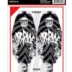 Upgrade RC protezione nera adesiva per telaio Losi Micro-B 2pz - PROUPG-14051