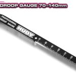 Calibro x escursione ammortizzatori buggy 1/8 1/10  Droop Gauge 70-140mm - HUD107783