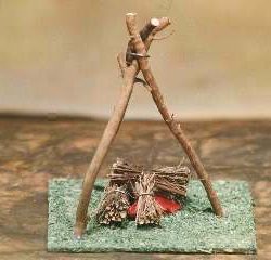 FUOCO    11x11x12 Cm Creato Dai Ragazzi Dell'ANFFAS - YAN5