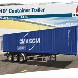 Romorchio container blu 1/24 40 Feet Container Trailer - ITA3951