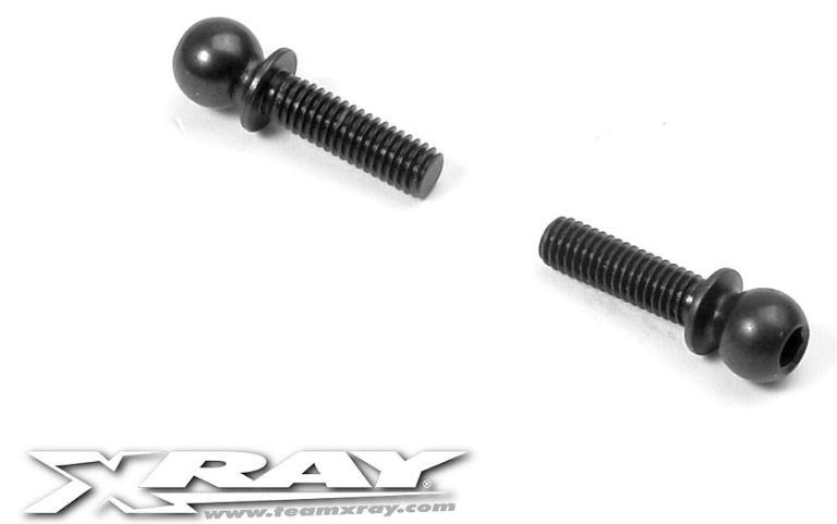 Uniball a sfera da 4,9mm filettata M3 lungo 10mm T4 2015 2pz trattata - HUD362652