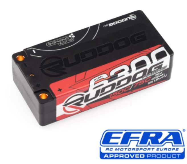 Pacco LiPo HV Shorty 2s 7,6v 6300mAh 75/150c - RUDRP-0679