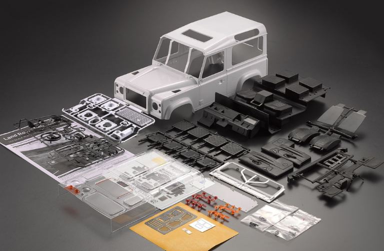 Carrozzeria Defender D90 in ABS 1/10 con passo 280mm con interni - RBT-KB49001